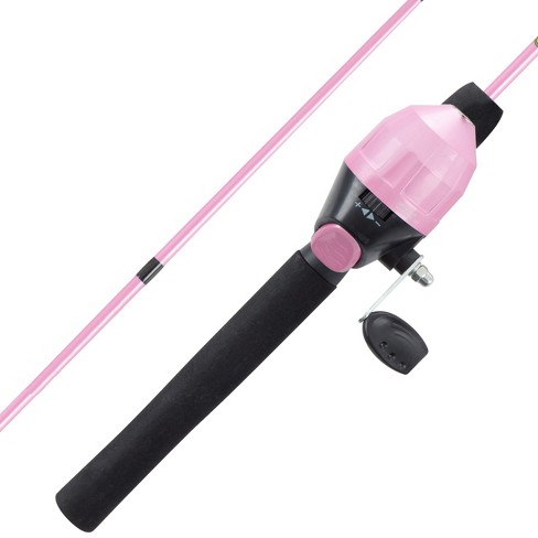 Kids Fishing Pole Pink, Portable Telescopic Fishing Rod and Reel Combo Kit  - wit