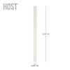 HOST Set of 4 Reusable Plastic Straws for Wine Freeze Cooling Cups, Vacuum Insulated Tumblers, Travel Mugs, Stemless Wine Tumblers, Clear - 3 of 4