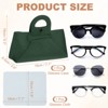 Unique Bargains PU Leather Waterproof Multi-Function Eyeglass Case with handle 7.1" x 3.3" - 2 of 4