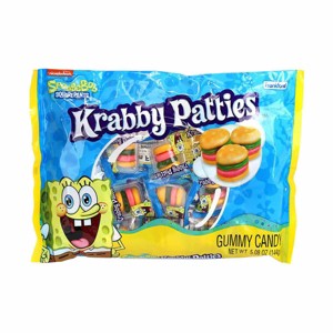 SpongeBob SquarePants Krabby Patties Gummy Candy – Available in 5.08 oz (16 Pieces) or 12.7 oz (40 Pieces) Bags - 1 of 4