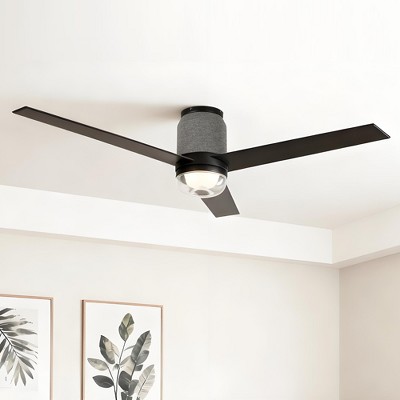 Parrot Uncle 52" Modern Black Smart LED Ceiling Fan with Light and Remote
