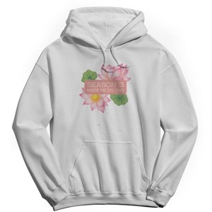 Rerun Island Men's Season 3 Made Me Do This Flowers Luxury Paradise With A Side Of Chaos Long Sleeve Graphic Cotton Sweatshirt Hoodie - 1 of 4