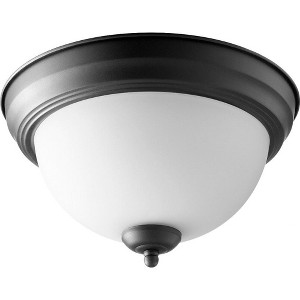 Quorum Lighting 2 - Light Flush Mount in  Noir - 1 of 1