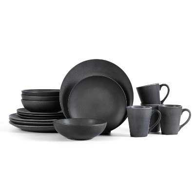 Stone Lain Grao 16-Piece Stoneware Dinnerware Set, Service for 4