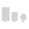 Lux Premium 100% Cotton  Ultra-Soft Tufted Solid Reversible 3 Piece Bath Rug Set, Water-Absorbent, Durable, Machine Washable Bathroom Rug - 2 of 4