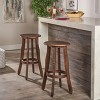 Christopher Knight Home Pike Indoor/Outdoor Acacia Wood 30 Inch Backless Barstools (Set of 2) - 2 of 4