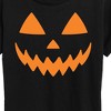 Women's - Instant Message - Pumpkin Face 1 Short Sleeve Graphic T-Shirt - 2 of 4