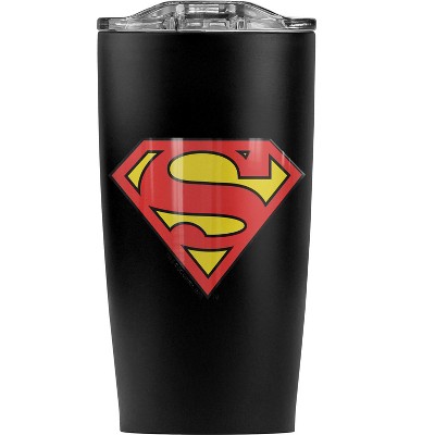 Superman Classic Logo Steel Tumbler 20oz Coffee Travel Mug