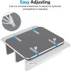 Attop Vertical Laptop Stand, Double Desktop Stand Holder with Adjustable Dock Silver - 2 of 4