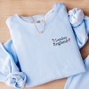 Simply Sage Market Embroidered London England Stars Lightweight Garment Dyed Sweatshirt - 3 of 4
