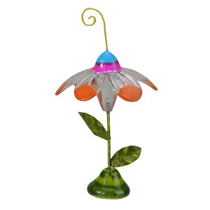 Roman Orange Petal Glass Flower Party Favor Figurines - 4.5" - Set of 6 - 1 of 2