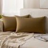 Unique Bargains Velvet Modern Solid Couch Sofa Home Decorative Pillow Covers 2 Pcs - 2 of 4