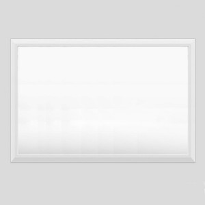 Apmir 48 in. W x 32 in. H Rectangular Diamond Shape Aluminum Alloy Frame and Tempered Glass Wall Mirror in Matte White - 1 of 4