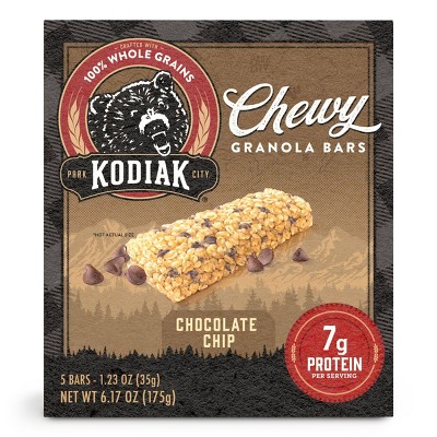 Kodiak Chocolate Chip Chewy Granola Bars - 6.17oz/5ct : Target