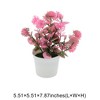Unique Bargains Artificial Plants Hydrangea Arrangement Plastic 5.51"x5.51"x7.87" 1 Pcs - 3 of 4