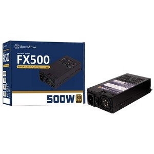 SilverStone Technology  500W Flex ATX PSU, 41.67A +12V, 40mm Fan, 80 Plus Gold, Fixed Cables, 2x 6+2 PCI-E - 1 of 4