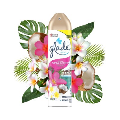 Glade Aerosol Room Spray Air Freshener Exotic Tropical Blossoms - 8oz
