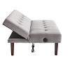 CAVINAS Foldable Sofa Bed Convertible Folding Couch with Adjustable Backrest and Charging Port for Apartment, Living Rooms - 3 of 4