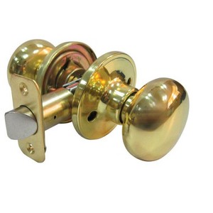 Faultless Mushroom Polished Brass Passage Door Knob Right Handed - 1 of 1
