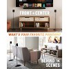Speaker Stands - Height Adjustable with Universal Compatibility - Works with Vizio, Klipsch, Bose & More - 3 of 4