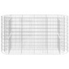 vidaXL Gabion Raised Bed - Galvanized Iron Construction for Garden and Patio – Robust, Rustproof and Weather Resistant - Silver - 3 of 4