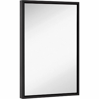 large black framed mirror