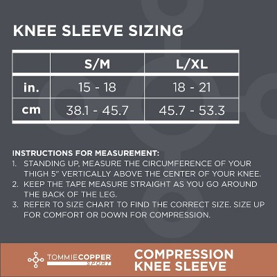 Tommie Copper Sport Compression Knee Support Sleeve - S/M