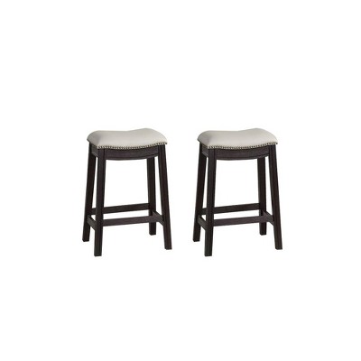NicBex Set of 2 Bar Stools for Kitchen Island,Faux Leather Counter Bar Stools,Bar Chairs for Dining Rooms,Kitchens Islands