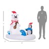 SEVOBAL Inflatable Holiday Decorations Christmas Snowman Christmas Inflatables Outdoor Blow up Christmas Decorations Outdoor, White, 72"*36"*60" - 2 of 4