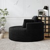 50" Corduroy Upholstered Modern Single Sleeper Chair with Backrest Pillow and No Assembly Required - 4 of 4