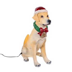 National Tree Company 28" Motion-Activated Labrador Retriever with Wagging Tail & Music- 10 Multi Color LED Lights - 1 of 4
