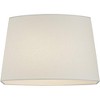Springcrest Set of 2 Oval Lamp Shades White Medium 12.5" Wide x 10" Deep at Top 15" Wide x 11" Deep at Bottom 10" High Spider Harp Finial - 4 of 4