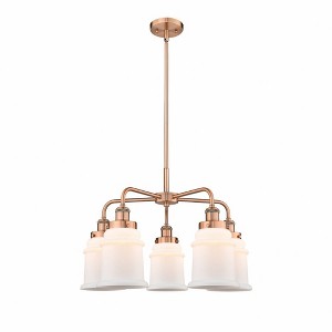 Canton - 5 Light Stem Hung Chandelier In Industrial Style-16.25 Inches Tall and 24 Inches Wide - 1 of 1