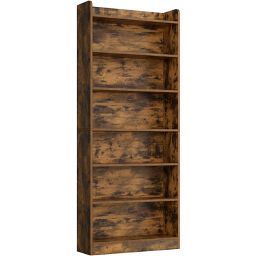 Yaheetech Modern 7-layer Wooden Open Shelf Bookshelf for Office, Living Room