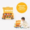Robocar Poli School Bus Carrying Case & Mini Die-Cast Car Amber, Poli, Roy, Mark Set (STEM Educational Toy-Imagination & Role Play) - 4 of 4