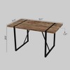 NicBex 55.1Inch Rectangle Dining Table with MDF Tabletop and Metal Legs,Dining Room Table for Kitchen,Living Room - 2 of 3