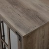 CAVINAS TV Stand Modern Farmhouse Two-Tone Windowpane Glass-Door Media Console Entertainment Center for TVs up to 65" - 2 of 4