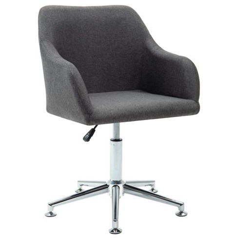 vidaXL Swivel Office Chair Dark Gray Fabric - image 1 of 4