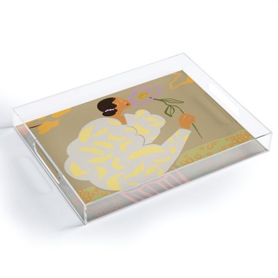 artyguava Flourish 15.5" x 12" Acrylic Tray - Deny Designs