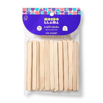 200 Piece Popsicle Sticks, Natural Craft Sticks To Diy Reusable Wooden  Sticks Food Grade