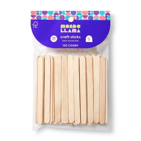 Extra Large Wood Craft Sticks, Natural, 10-Inch, 10-Count