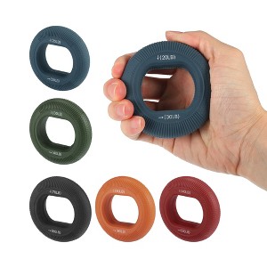 Unique Bargains Silicone Hand Grip Circle Adjustable Strength Grip 70-80LBS - 1 of 4