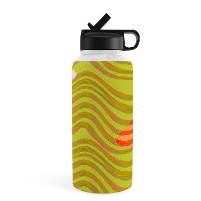 Jimmy Tan Good Morning Meow 3 Reading 32 oz Water Bottle with Straw Lid -  Society6