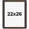 PosterPalooza | Modern Shadow Box 1" Depth Brown Picture Frame - UV Acrylic, Backing, Hanging Hardware - 2 of 4