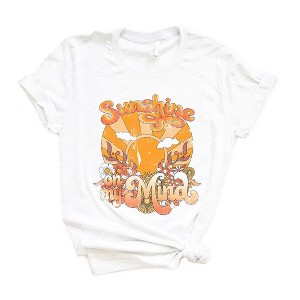 Simply Sage Market Women's Sunshine On My Mind Orange Short Sleeve Graphic Tee - 1 of 3