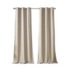 PAGED 42x84 Inch Tonal Printed Faux Silk Total Blackout Curtains,Curtain Panels for Living Room,Bedroom(2 Pcs Window Panels) - 4 of 4