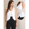 INSPIRE CHIC Women's Fashion Sleeveless Button Down V Neck Crop Summer Vest - 2 of 4