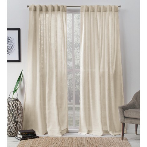 Exclusive Home Bella Sheer Hidden Tab Top Curtain Panel Pair, 54