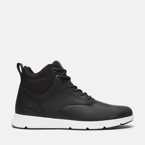 Мужские Timberland Men's Parker Street Mid Lace-Up Sneaker, Black Full-Grain, 9