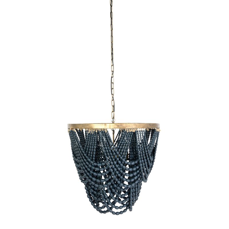 Storied Home Draped Wood Bead Chandelier, 5 of 9